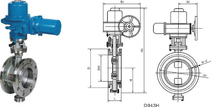 電動(dòng)對焊式硬密封蝶閥