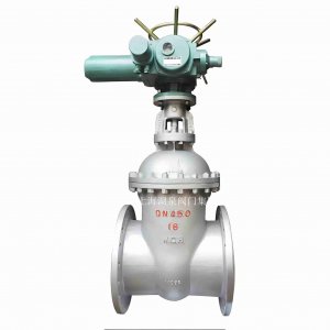 DN450mm手動閘閥改成電動（保留斷電手動操